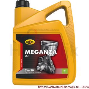 Kroon Oil Meganza LSP 5W-30 synthetische motorolie Synthetic Multigrades passenger car 5 L can - H21500450 - afbeelding 1