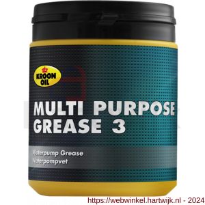 Kroon Oil Multi Purpose Grease 3 vet universeel 600 g pot - H21500933 - afbeelding 1