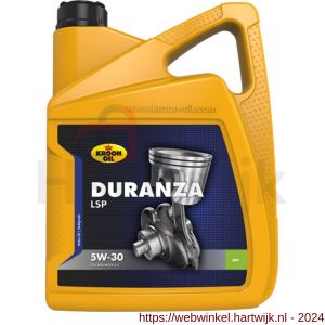 Kroon Oil Duranza LSP 5W-30 synthetische motorolie Synthetic Multigrades passenger car 5 L can - H21500359 - afbeelding 1