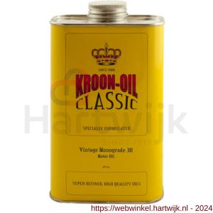 Kroon Oil Vintage Monograde 30 Classic motorolie 1 L blik - H21500511 - afbeelding 1