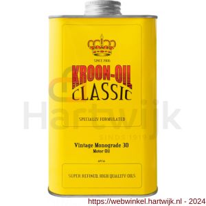 Kroon Oil Vintage Monograde 30 Classic motorolie 1 L blik - H21500511 - afbeelding 1