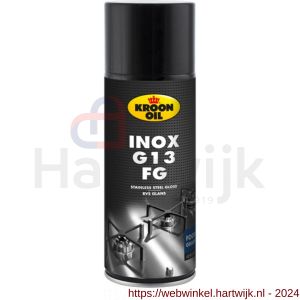 Kroon Oil Inox G13 FG RVS reiniger voedselveilig Food Grade A7 400 ml aerosol - H21500034 - afbeelding 1