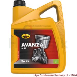 Kroon Oil Avanza MSP 0W-30 synthetische motorolie Synthetic Multigrades passenger car 5 L can - H21500319 - afbeelding 1