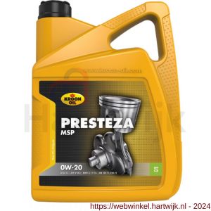 Kroon Oil Presteza MSP 0W-20 motorolie half synthetisch 5 L can - H21501343 - afbeelding 1
