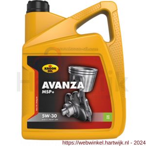Kroon Oil Avanza MSP+ 5W-30 motorolie synthetisch 5 L can - H21501298 - afbeelding 1