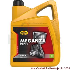 Kroon Oil Meganza MSP FE 0W-20 motorolie half synthetisch 5 L can - H21501332 - afbeelding 1