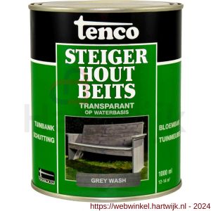 Tenco Steigerhoutbeits dekkend Grey Wash 1 L blik - H40710208 - afbeelding 1