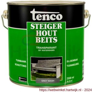 Tenco Steigerhoutbeits dekkend Grey Wash 2,5 L blik - H40710209 - afbeelding 1