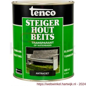 Tenco Steigerhoutbeits dekkend antraciet 1 L blik - H40710210 - afbeelding 1