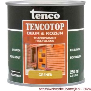 TencoTop Deur en Kozijn houtbeschermingsbeits transparant halfglans grenen 0,25 L blik - H40710390 - afbeelding 1