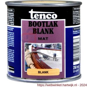 Tenco Bootlak blank mat 0,25 L blik - H40710332 - afbeelding 1