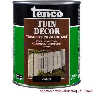Tenco Tuindecor beits mat dekkend zwart 1 L blik - H40710484 - afbeelding 1