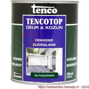 TencoTop Deur en Kozijn houtbeschermingsbeits dekkend zijdeglans rijtuiggroen 0,75 L blik - H40710254 - afbeelding 1