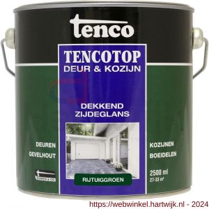 TencoTop Deur en Kozijn houtbeschermingsbeits dekkend zijdeglans rijtuiggroen 2,5 L blik - H40710258 - afbeelding 1