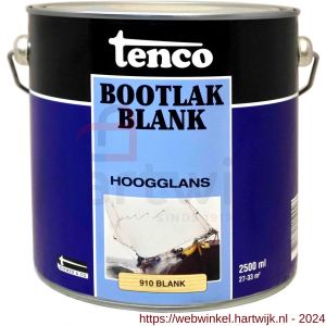 Tenco Bootlak transparant 910 blank hoogglans 2,5 L blik - H40710054 - afbeelding 1