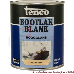Tenco Bootlak transparant 910 blank hoogglans 0,75 L blik - H40710052 - afbeelding 1