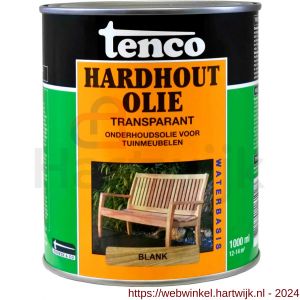 Tenco Hardhoutolie meubelolie waterbasis blank 1 L blik - H40710302 - afbeelding 1