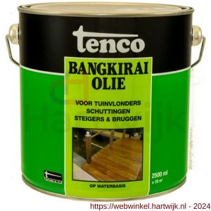 Tenco Bangkirai hardhoutolie waterbasis blank 2,5 L blik - H40710299 - afbeelding 1
