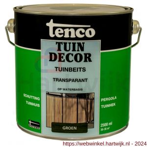 Tenco Tuindecor tuinbeits transparant groen 2,5 L blik - H40710439 - afbeelding 1