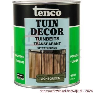 Tenco Tuindecor tuinbeits transparant lichtgroen 1 L blik - H40710440 - afbeelding 1