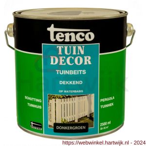 Tenco Tuindecor beits dekkend donkergroen 2,5 L blik - H40710403 - afbeelding 1
