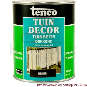 Tenco Tuindecor beits dekkend bruin 1 L blik - H40710406 - afbeelding 1