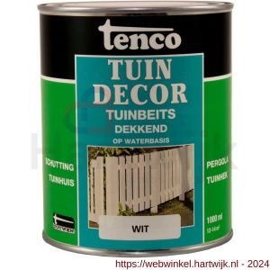 Tenco Tuindecor beits dekkend wit 1 L blik - H40710408 - afbeelding 1