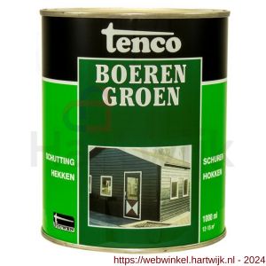 Tenco Boerengroen beits dekkend groen 1 L blik - H40710202 - afbeelding 1