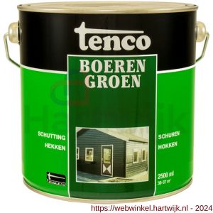 Tenco Boerengroen beits dekkend groen 2,5 L blik - H40710203 - afbeelding 1