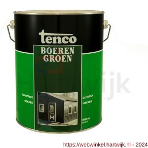 Tenco Boerengroen beits dekkend groen 5 L blik - H40710204 - afbeelding 1