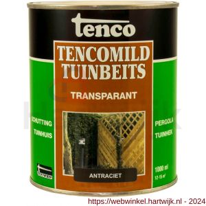 TencoMild tuinbeits transparant antraciet 1 L blik - H40710426 - afbeelding 1