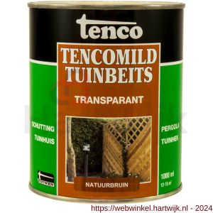 TencoMild tuinbeits transparant natuurbruin 1 L blik - H40710428 - afbeelding 1