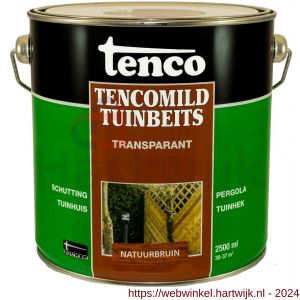 TencoMild tuinbeits transparant natuurbruin 2,5 L blik - H40710429 - afbeelding 1