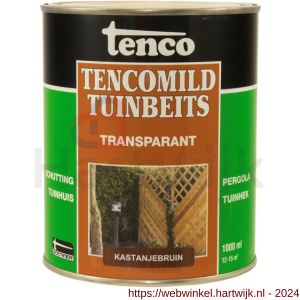 TencoMild tuinbeits transparant kastanjebruin 1 L blik - H40710288 - afbeelding 1
