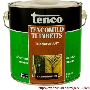 TencoMild tuinbeits transparant kastanjebruin 2,5 L blik - H40710289 - afbeelding 1