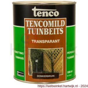 TencoMild tuinbeits transparant donkerbruin 1 L blik - H40710284 - afbeelding 1