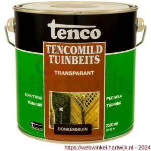 TencoMild tuinbeits transparant donkerbruin 2,5 L blik - H40710285 - afbeelding 1