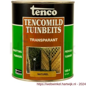 TencoMild tuinbeits transparant naturel 1 L blik - H40710292 - afbeelding 1