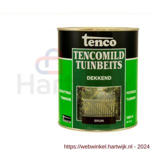 TencoMild houtbeschermingsbeits dekkend bruin 1 L blik - H40710272 - afbeelding 1