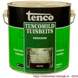 TencoMild houtbeschermingsbeits dekkend bruin 2,5 L blik - H40710280 - afbeelding 1