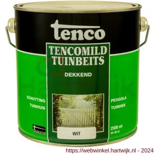TencoMild houtbeschermingsbeits dekkend wit 2,5 L blik - H40710275 - afbeelding 1