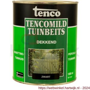 TencoMild houtbeschermingsbeits dekkend zwart 1 L blik - H40710274 - afbeelding 1