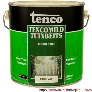 TencoMild houtbeschermingsbeits dekkend parelwit 2,5 L blik - H40710276 - afbeelding 1