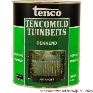 TencoMild houtbeschermingsbeits dekkend antraciet 1 L blik - H40710273 - afbeelding 1
