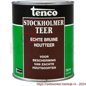 Tenco Stockholmer teer bitumen coating bruin 0,75 L blik - H40710067 - afbeelding 1