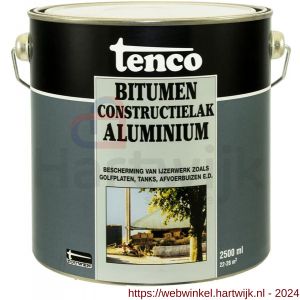 Tenco Bitumen constructielak deklaag coating aluminium 2,5 L blik - H40710060 - afbeelding 1