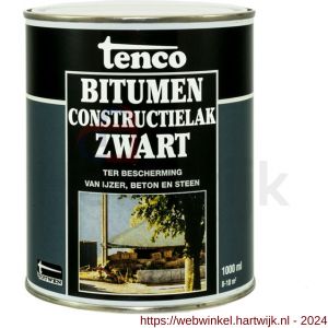 Tenco Bitumen coating constructielak zwart 1 L blik - H40710055 - afbeelding 1