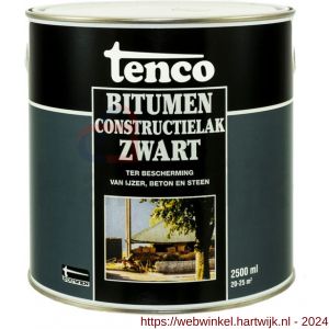 Tenco Bitumen coating constructielak zwart 2.5 L blik - H40710056 - afbeelding 1
