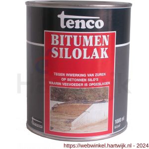 Tenco Silolak deklaag bitumen coating zwart 1 L blik - H40710062 - afbeelding 1