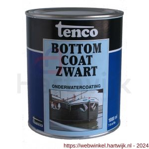 Tenco Bottomcoat Teervrij onderwatercoating zwart 1 L blik - H40710023 - afbeelding 1
